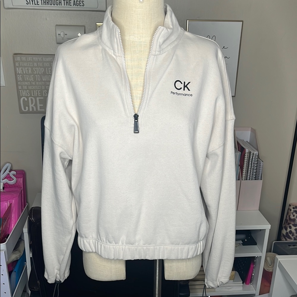 CK Performance White Pullover
